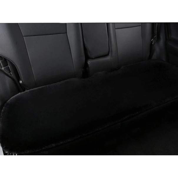 Coussin pour sièges arrière de voiture Coussin en peluche pour sièges arrière de voiture Housse chaude pour siège de voiture noir