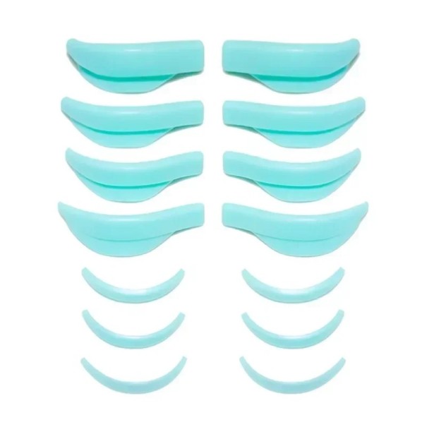 Coussinets en silicone pour extensions de cils permanentes Applicateurs et outils de recourbement de cils Pinces 3D Ensemble de cosmétiques pour cils Outils pour femmes Cadeau bleu