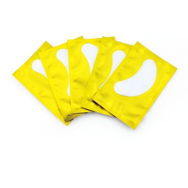 Coussins en gel pour les yeux pour l'extension de cils 50 pcs jaune