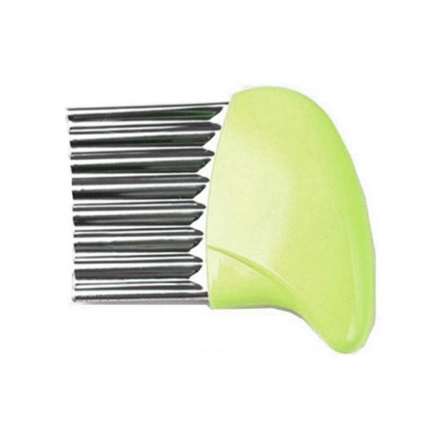 Couteau à pommes de terre ondulé vert