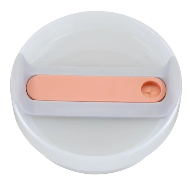 Couvercle de remplacement pour Stanley Cup 10 x 4 cm Couvercle en plastique avec joint en silicone Couvercle résistant aux éclaboussures Couvercle avec ouverture pour paille Tasse isotherme orange