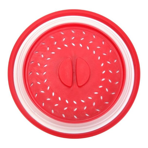 Couvercle pliable pour micro-ondes rouge