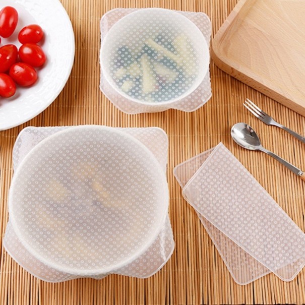 Couvercles élastiques pour bols 4 pcs 1