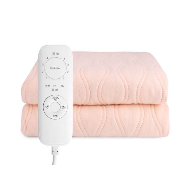 Couverture chauffante 180 x 80 cm Z307 rose clair