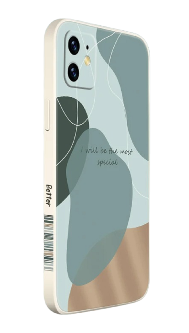 Cover in silicone con la scritta "I will be the most special" per Samsung Galaxy A34, blu 1