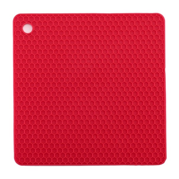 Covor de bucătărie din silicon C226 roșu