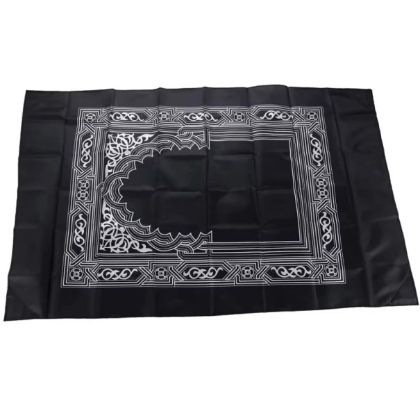 Covoraș de rugăciune portabil 100 x 60 cm Covoraș pliabil cu colțuri anti-alunecare Buzunar de călătorie cu busolă Covoraș ușor pentru rugăciune în aer liber și în interior 1