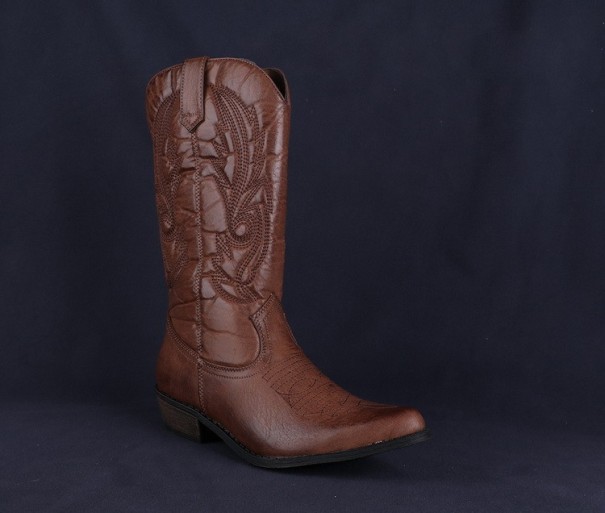 Cowboystiefel für Damen dunkelbraun 36