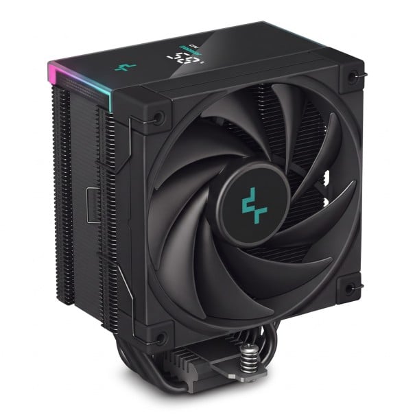 CPU Køler DeepCool AK500S Digital Digital Skærm 5 Varmerør Blæser 120 mm PWM Til Intel LGA1700 og AMD AM4 og AM5 sort