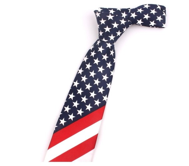 Cravată bărbătească cu steag american 1