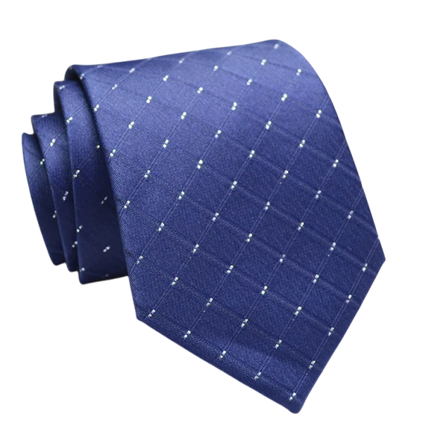 Cravate bleue 146 x 8 cm Cravate élégante pour homme à porter avec un costume Accessoire stylé pour les réunions professionnelles, les bals et le port 1