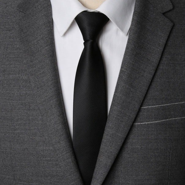 Cravate pour homme T1221 noir