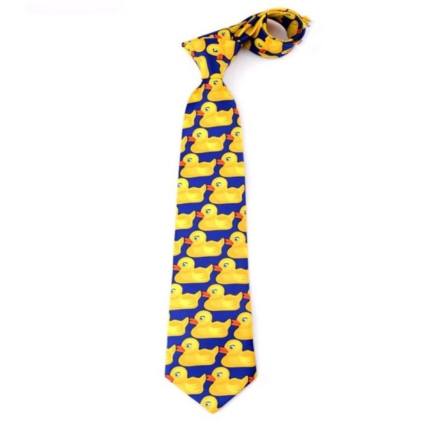 Cravatta da uomo con anatroccoli 146 x 8 cm Cravatta da uomo stilosa con motivo giocoso Accessorio di moda divertente per feste, celebrazioni, eventi 1