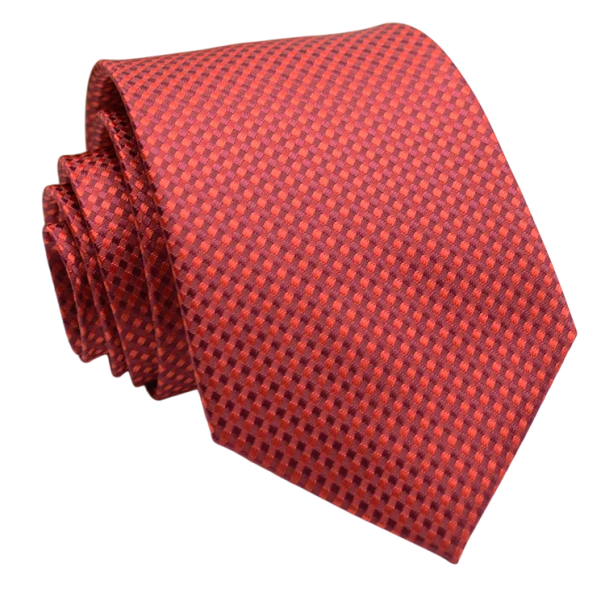 Cravatta da uomo rossa 146 x 8 cm Cravatta elegante per occasioni sociali e formali Accessorio stiloso per camicia e completo Cravatta da lavoro Moda maschile 1