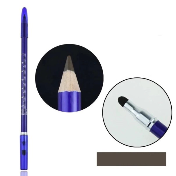 Crayon à sourcils double face marron