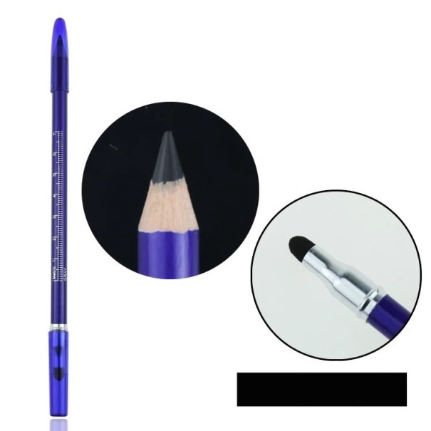 Crayon à sourcils double face noir