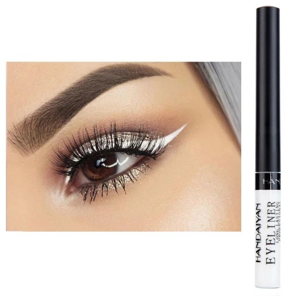 Crayon à yeux liquide multicolore Eyeliner waterproof blanc