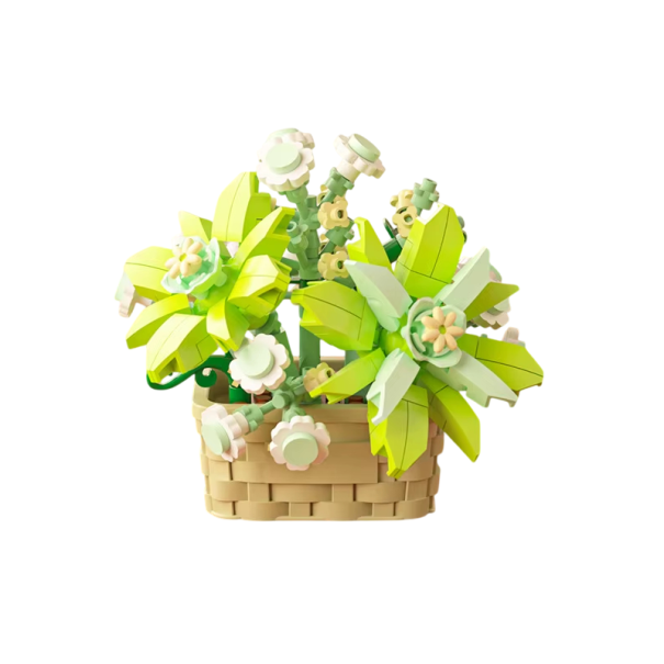 Creatieve bloemenbouwset 72 x 64 x 65 mm 206 stuks Micro blokken lentebloemen en zomerbloemen Schattige decoratieve bloempot voor kinderen en volwassenen 1
