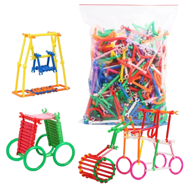 Creatieve bouwset voor kinderen 210 stuks 1