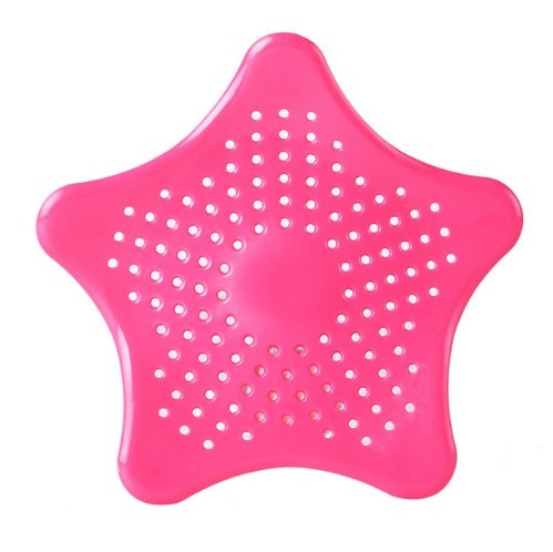 Creatieve stervormige gootsteenzeef J3503 rood