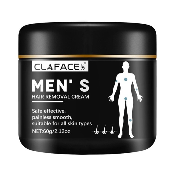 Crema depilatoria con inhibidor de crecimiento 60 g, extractos vegetales, crema depilatoria indolora para brazos, axilas y piernas 1