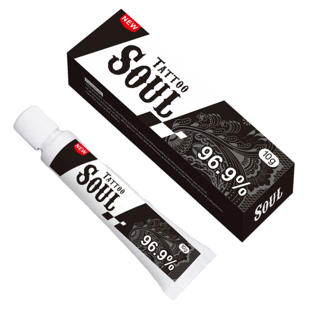 Crema para tatuajes 96,6% negra 10 g Crema anestésica para tatuajes Crema insensibilizante para maquillaje permanente Crema para tatuajes 1