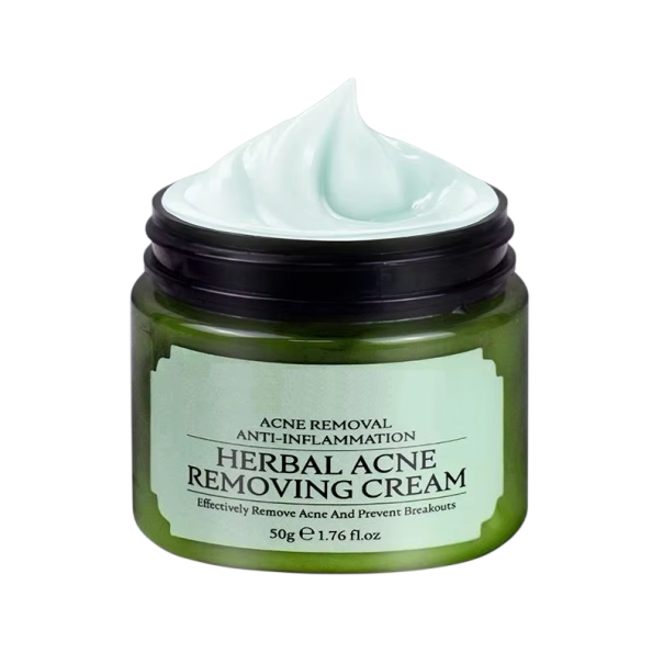 Crema pe bază de plante pentru acnee Controlul excesului de sebum Reducerea porilor Crema facială antiinflamatoare Regenerare Hidratate Îngrijire pentru ten 1