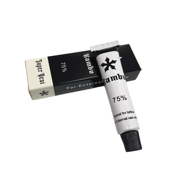 Crema per tatuaggi Rambo 75% 10 g Crema anestetica per tatuaggi Tattoo Cream Crema anestetica per trucco permanente 1
