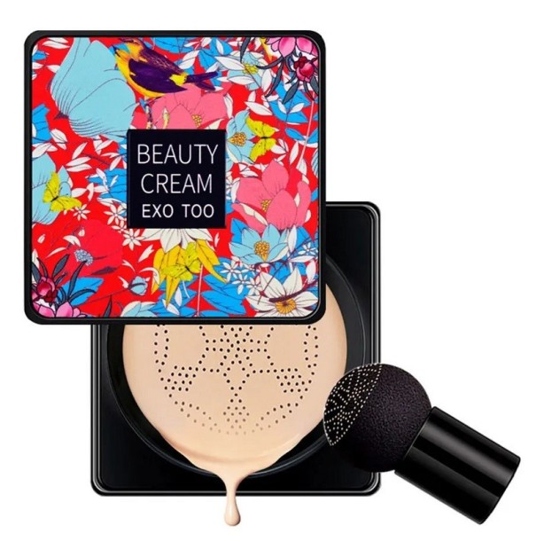 Crème CC waterproof avec éponge Crème illuminatrice pour cacher les imperfections Fond de teint longue durée Ivory