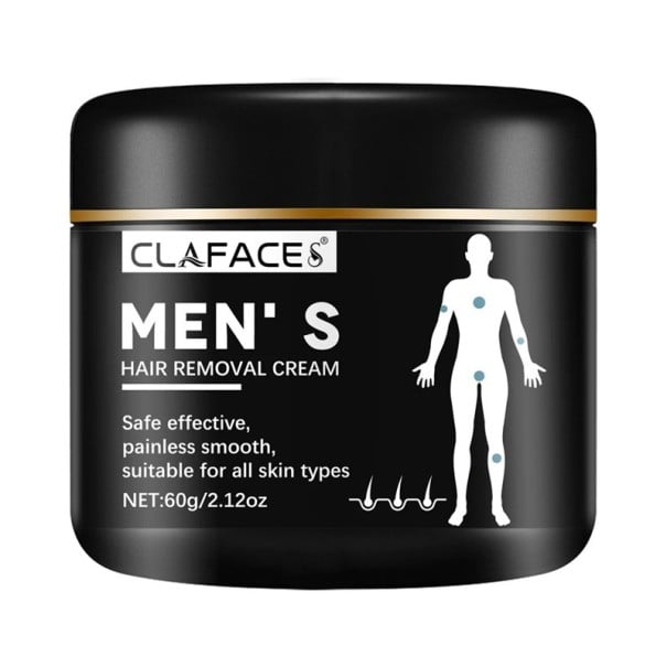 Creme depilatório com inibidor de crescimento 60 g, extratos vegetais, creme depilatório indolor para braços, axilas e pernas 1