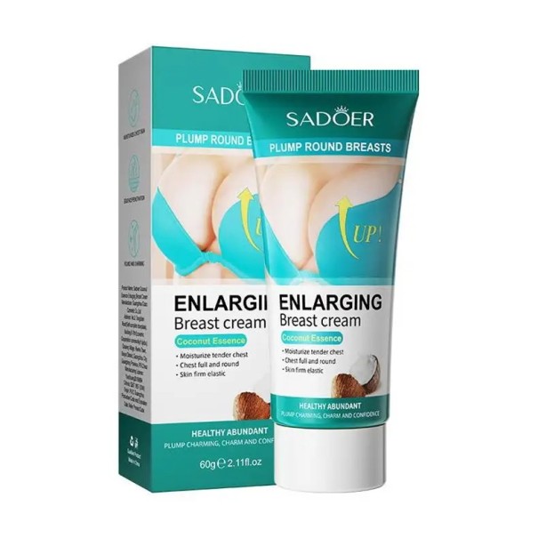 Crème raffermissante pour les seins 60g au coco Crème hydratante naturelle pour des seins plus fermes Crème lifting nourrissante au coco 1