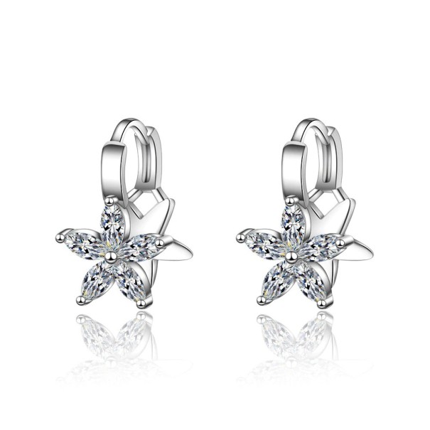 Creolen für Damen, Blume 7