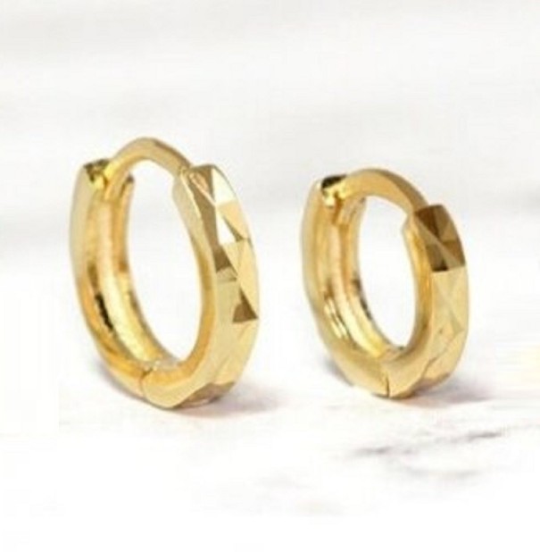Creolen für Damen G317 golden 8 mm