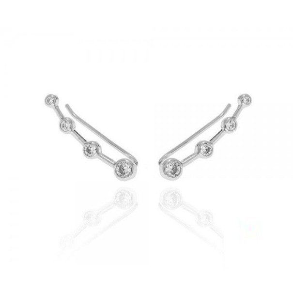 Creolen für Damen H745 silbern 5
