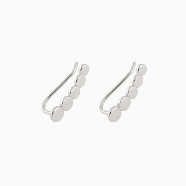 Creolen für Damen H745 silbern 7