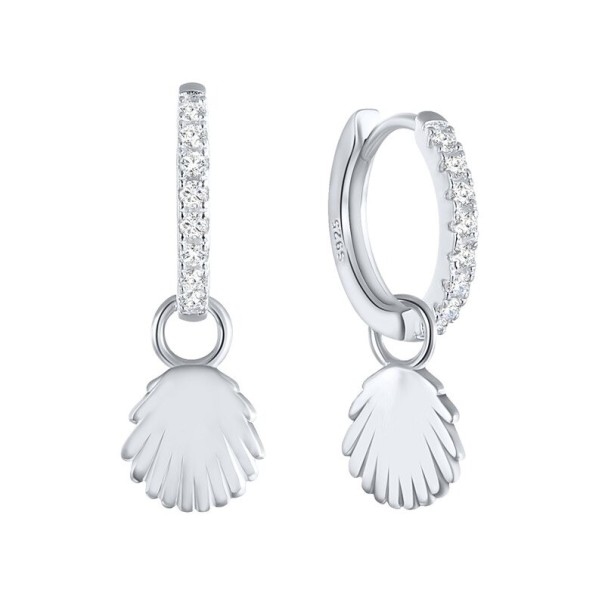Creolen für Damen H848 silbern 3