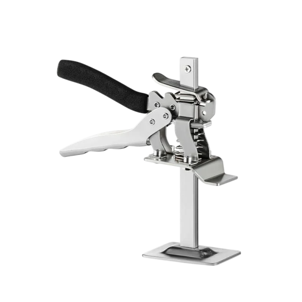 Cric pentru plăci de dulap 9 cm Un instrument de montaj metalic cu suport de 2 mm Un ajutor profesional de ridicare pentru mobilier și panouri din lemn 1