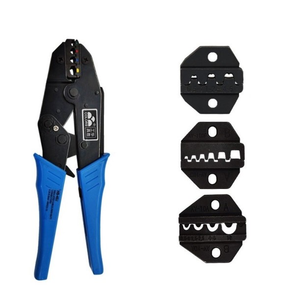 Crimping Pliers with 3 Interchangeable Dies 1