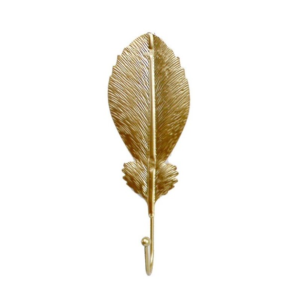 Crochet en métal en forme de feuille 6