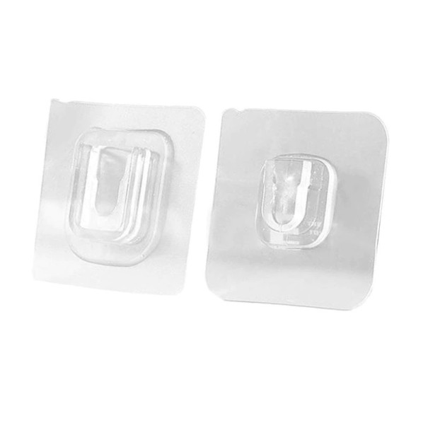 Crochets en plastique autocollants 2 pcs 1
