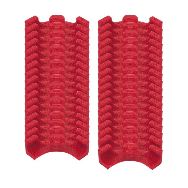 Croissant pour plier les plantes rouge 35 pcs