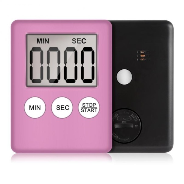 Cronometru digital de bucătărie roz
