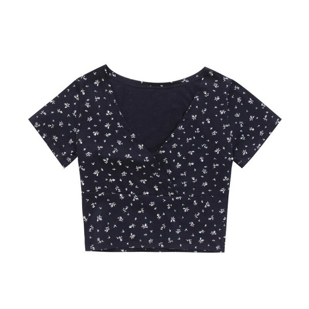 Crop top för kvinnor med hög urringning B364 XS 2