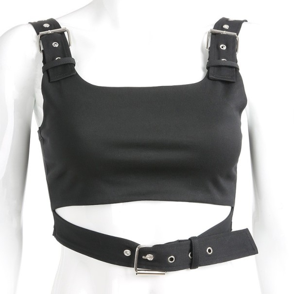 Crop top för kvinnor med remmar
