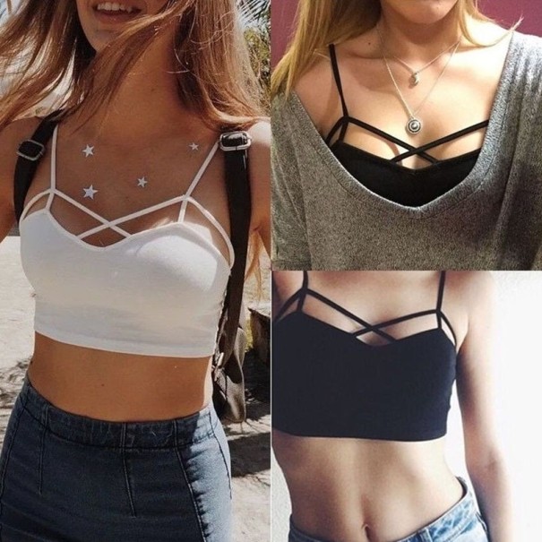 Crop top för kvinnor med spaghettiband B232