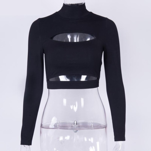 Crop top för kvinnor med utskärningar