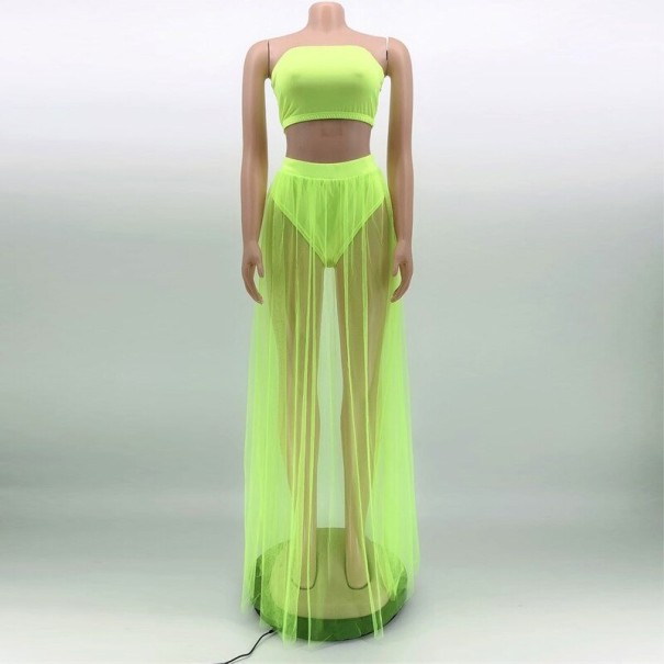 Crop top för kvinnor och skir kjol