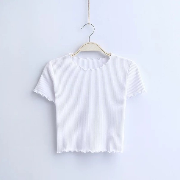 Crop top för kvinnor vit M