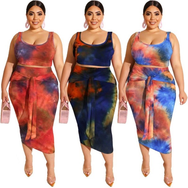 Crop top och kjol för kvinnor B1057