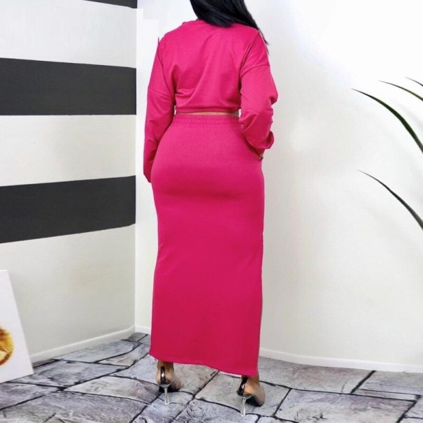 Crop top och kjol för kvinnor B1066